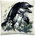 Cross stitch cushion dolphin printed