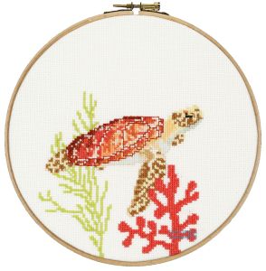 cross stitch sea turtle