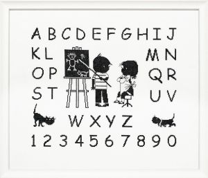 Embroidery kit Jip & Janneke alphabet