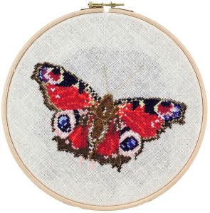 Embroidery kit peacock butterfly