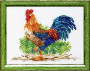 Embroidery kit rooster