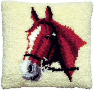 Latch hook cushion kit horse